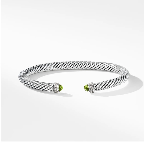 DAVID YURMAN bracelet, Peridot & Diamonds - Picture 11 of 12